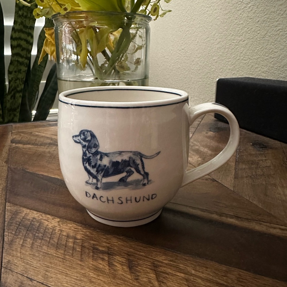 Molly Hatch for Anthropologie Dachshund Mug - RARE